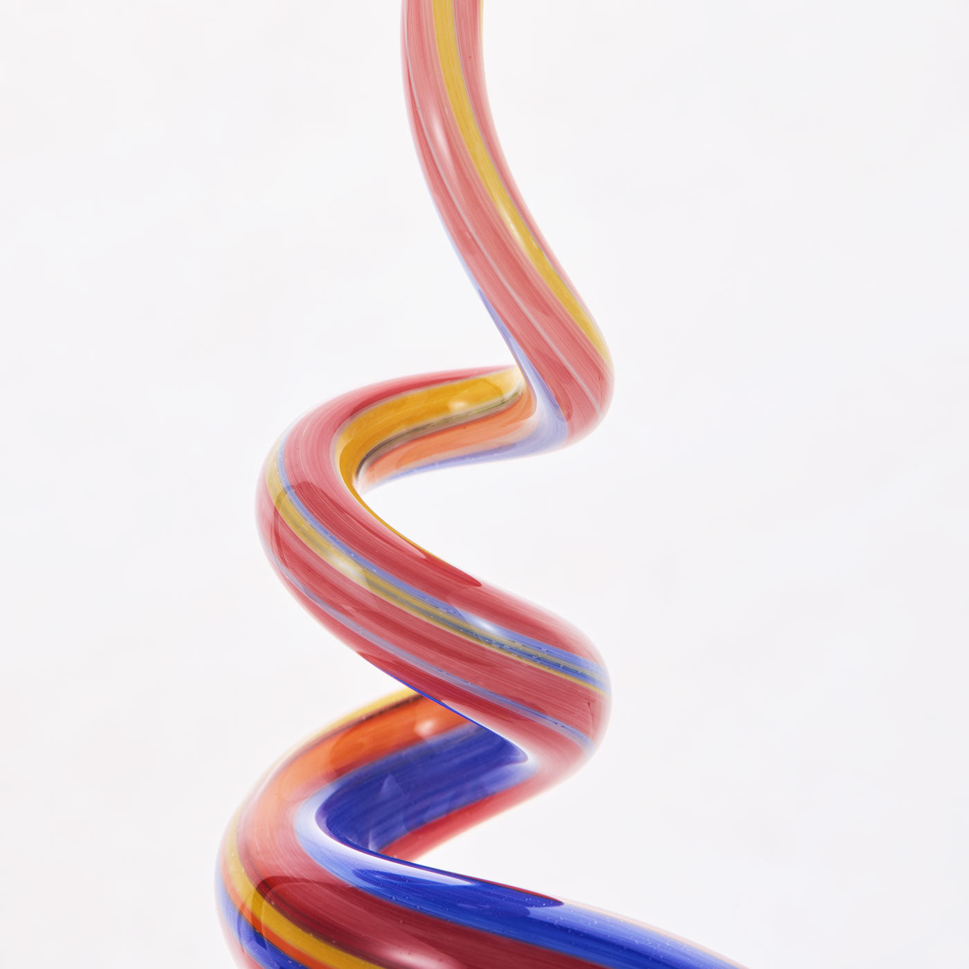 Rainbow Swirl Glass Sculpture