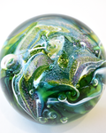 Green Nebula Glass Paperweight