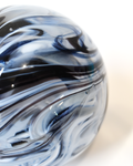 Monochrome Swirl Glass Paperweight
