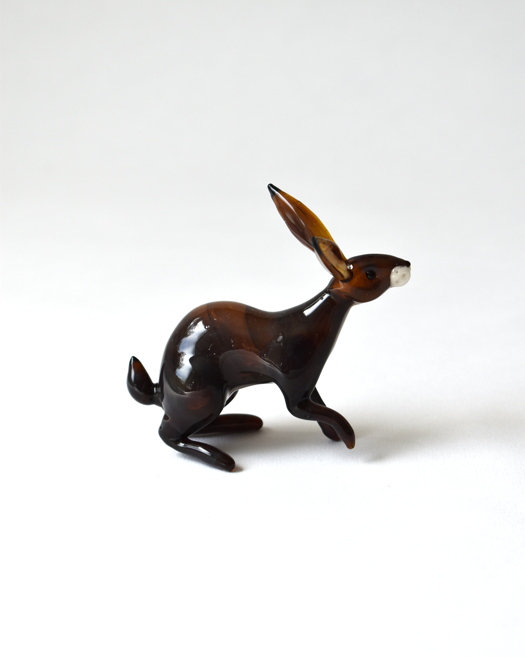 Inquisitive Little Hare Glass Sculpture