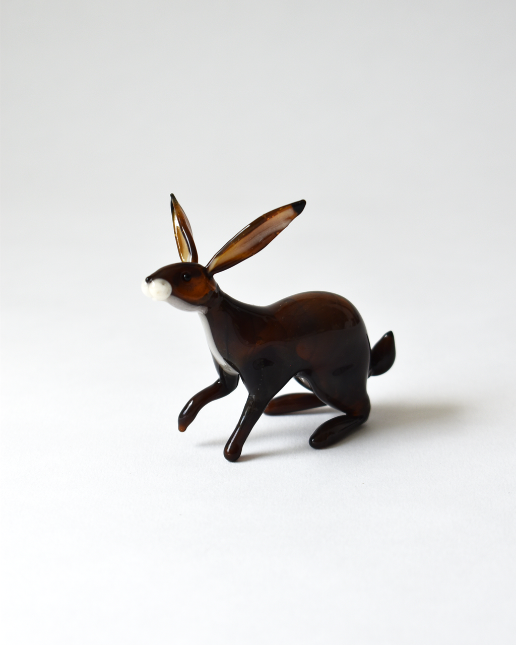 Inquisitive Little Hare Glass Sculpture