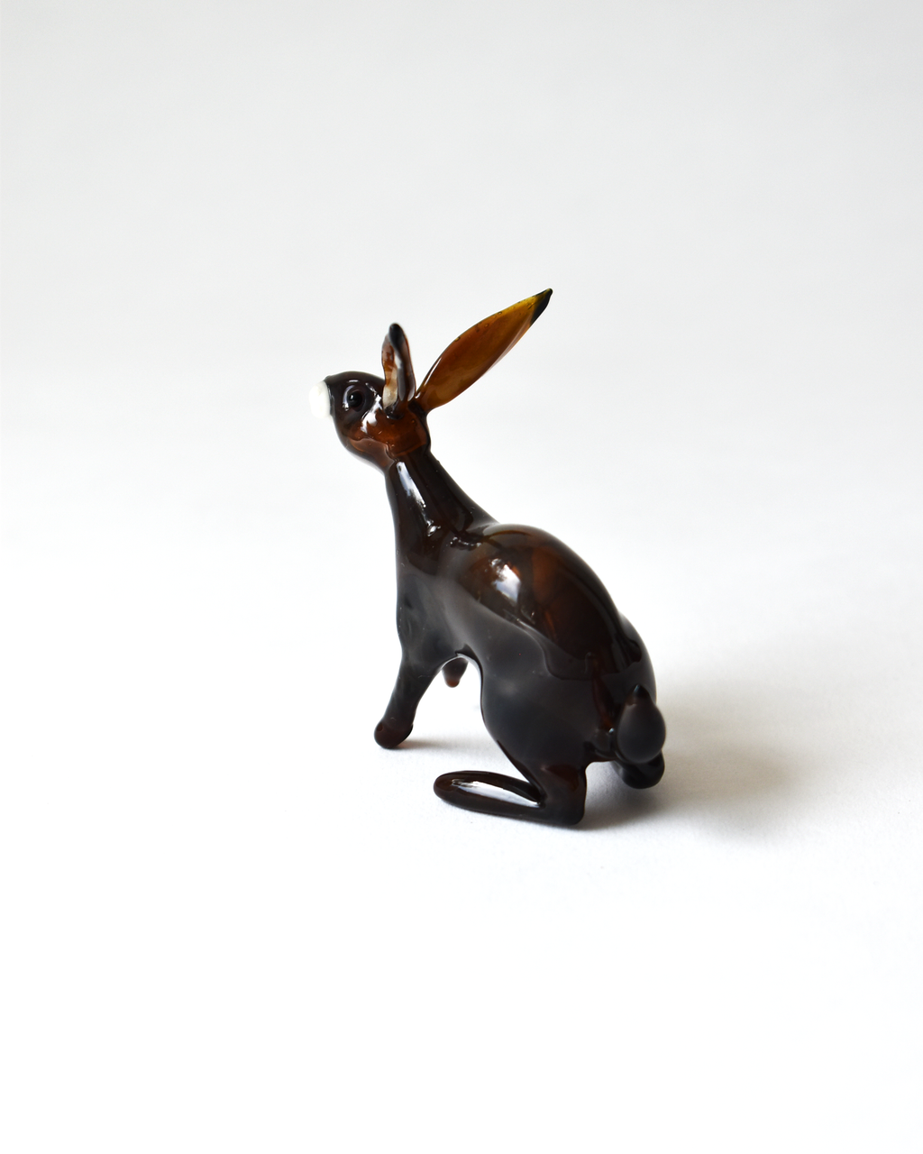 Inquisitive Little Hare Glass Sculpture