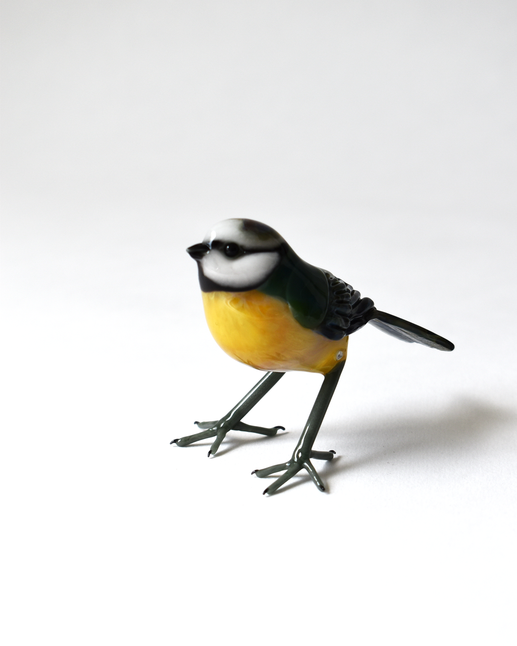 Little Garden Blue Tit Glass Sculpture