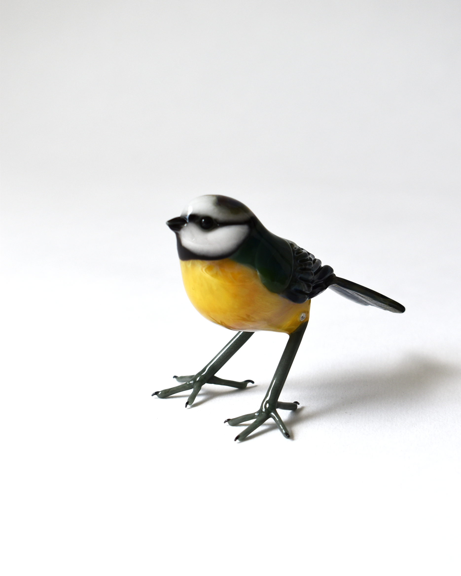 Little Garden Blue Tit Glass Sculpture